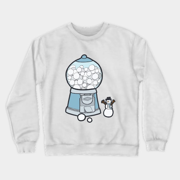 Snow Ball Gum Ball Crewneck Sweatshirt by evannave